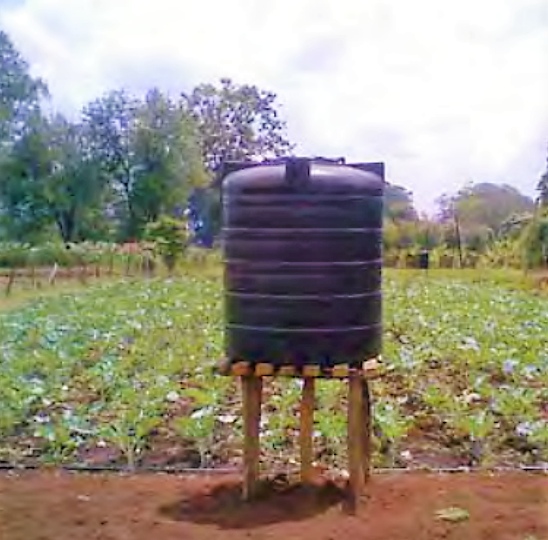 IPTRID 2008. A low-cost “farm-kit system” with a 1000 litres water tank can service up one-eight of an acre