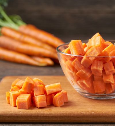 Carrot Dices/ Carotte en cubes- 10*10 mm (IQF)